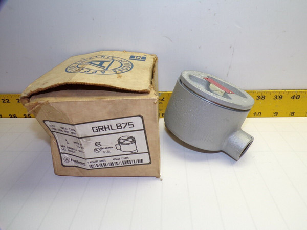 NEW APPLETON MALL IRON GRH CONDUIT OUTLET BOX 3/4"  GRHLB75 