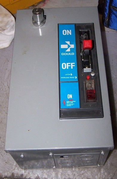 GOULD SIZE 0 UNITIZED COMBINATION STARTER 120 VAC COIL 600 VAC 5 HP A821B