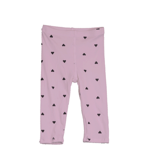 PINK MIST  BLACK HEARTS LEGGINGS 