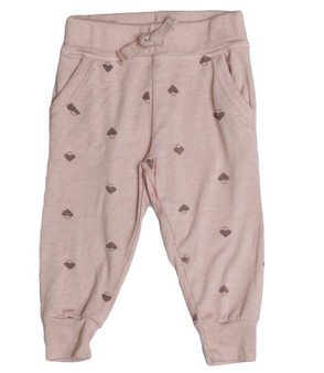 Jogger Pants with Pockets (Mini Hearts Pattern)