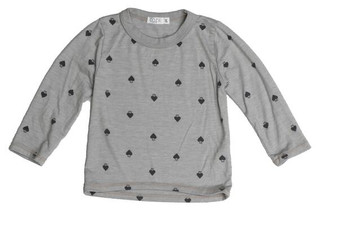 Long-Sleeve Shirt (Mini Hearts Pattern)