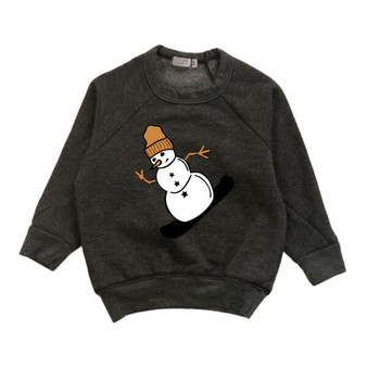 Crewneck Sweater (Snowboarding Snowman Print)