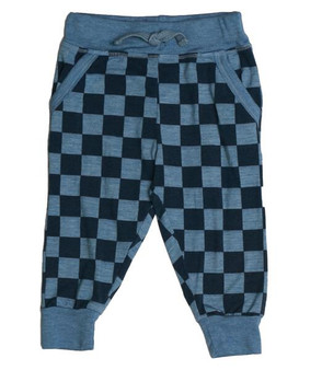 Jogger Pants with Pockets (Checker Pattern)