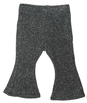 Metallic-Knit Flare Pants
