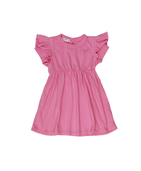 RUFFLE SLEEVE DRESS