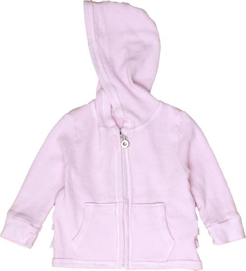 Ruffle-Back Hooded Jacket