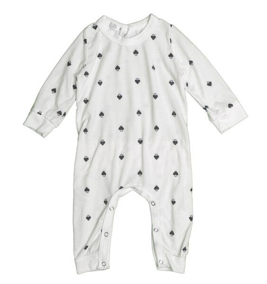 Long-Sleeve Onesie (Mini Hearts Pattern)