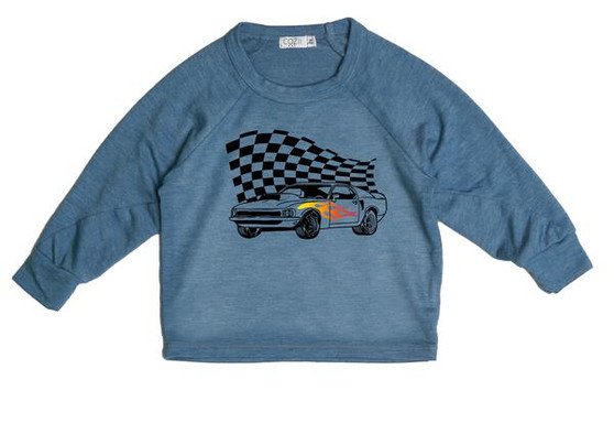Pullover Crew (Racecar Print)