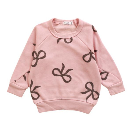 Crewneck Sweater (Black Bows Pattern)