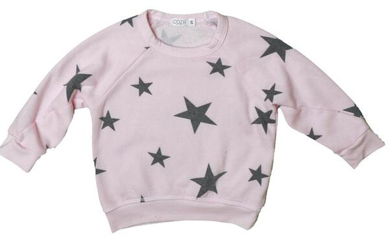 Crewneck Sweater (Charcoal Stars Pattern)