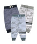 NAVY WHITE BBLUE CAMO PRINT SWEAT PANTS WITH BACK POCKET AND STRIPES