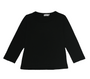 BLACK LONG SLEEVE CREW TEE