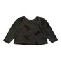 Puff-Shoulder Long-Sleeve Tee (Cowboy Pattern)
