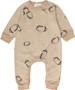 Raglan Long-Sleeve Onesie (Football Pattern)