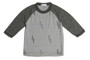 Heather Baseball Tee (Lightningbolt Pattern)
