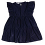 Microsuede Ruffle-Sleeve Tiered Dress