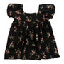 Short-Sleeve Empire Dress (Floral Pattern)