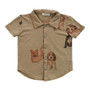 Short-Sleeve Buttondown (Dogs Pattern)