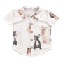 Short-Sleeve Buttondown (Dogs Pattern)