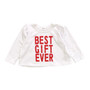Puff-Shoulder Long-Sleeve Tee ("BEST GIFT EVER")