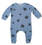 Long-Sleeve Onesie (Charcoal Stars Pattern)