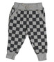 Jogger Pants with Pockets (Checker Pattern)