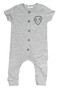 Short-Sleeve Button Romper (Golf Crest Print)