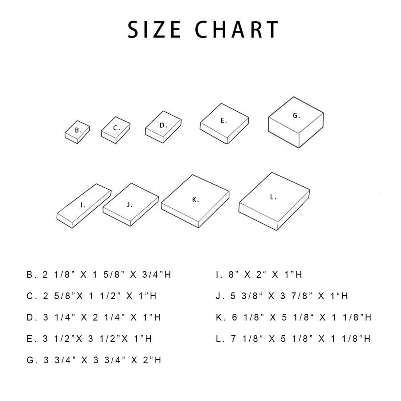 Clear Top Jewelry Boxes 3 x 2-1/8 x 1 wholesale 100 boxes