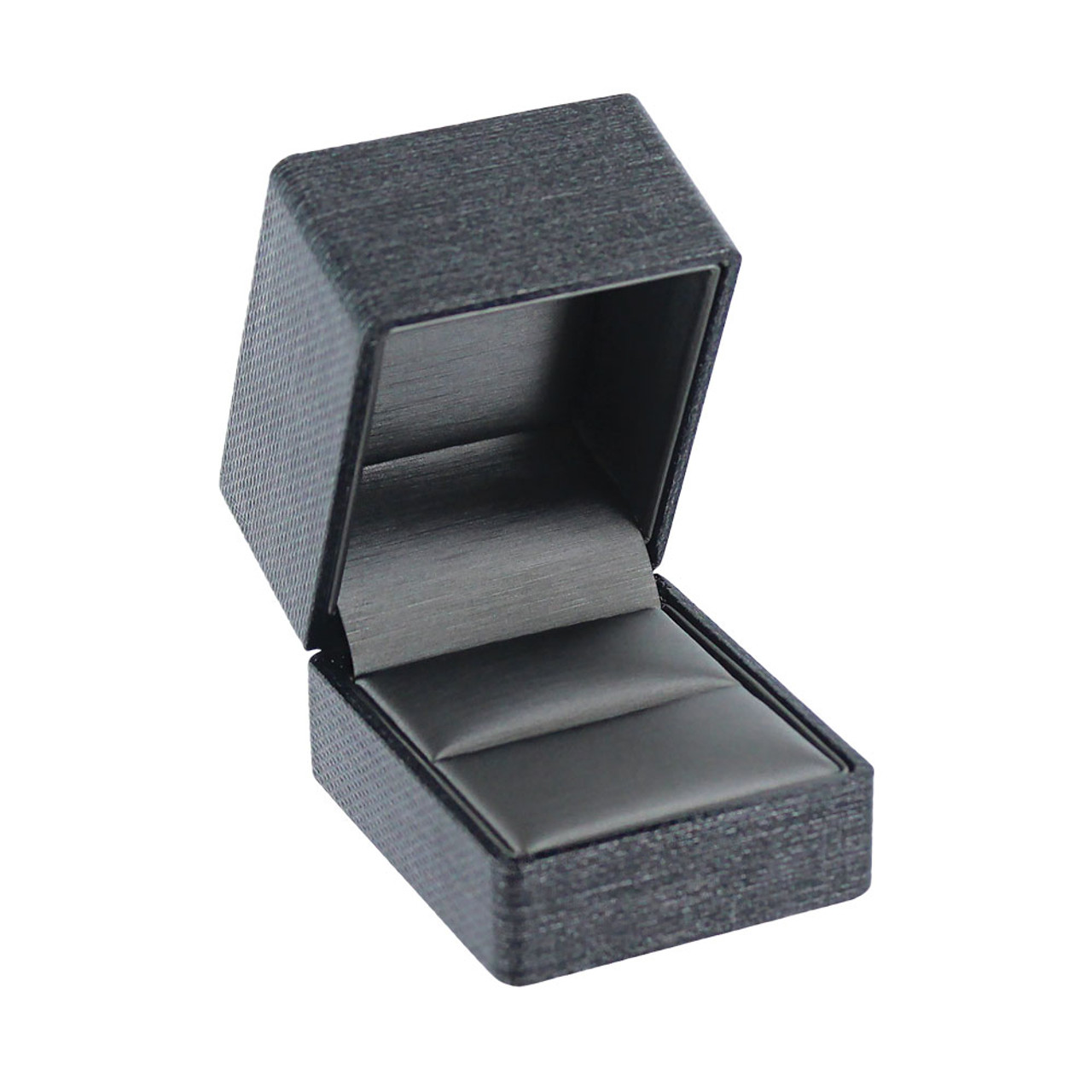 Premium Ribbon Ring box-Grey 2 1/8\