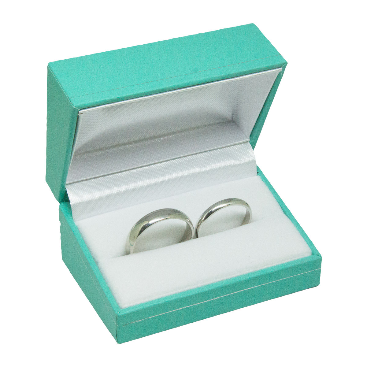 Teal Blue Double Ring Box 3
