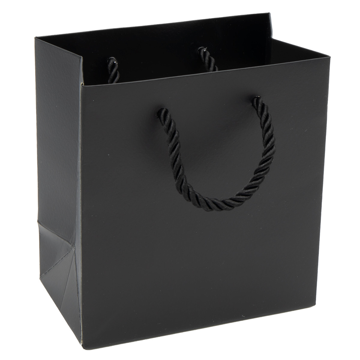 Paper Tote Gift Bag Black Color with Rope Handles - 20  display picture 1