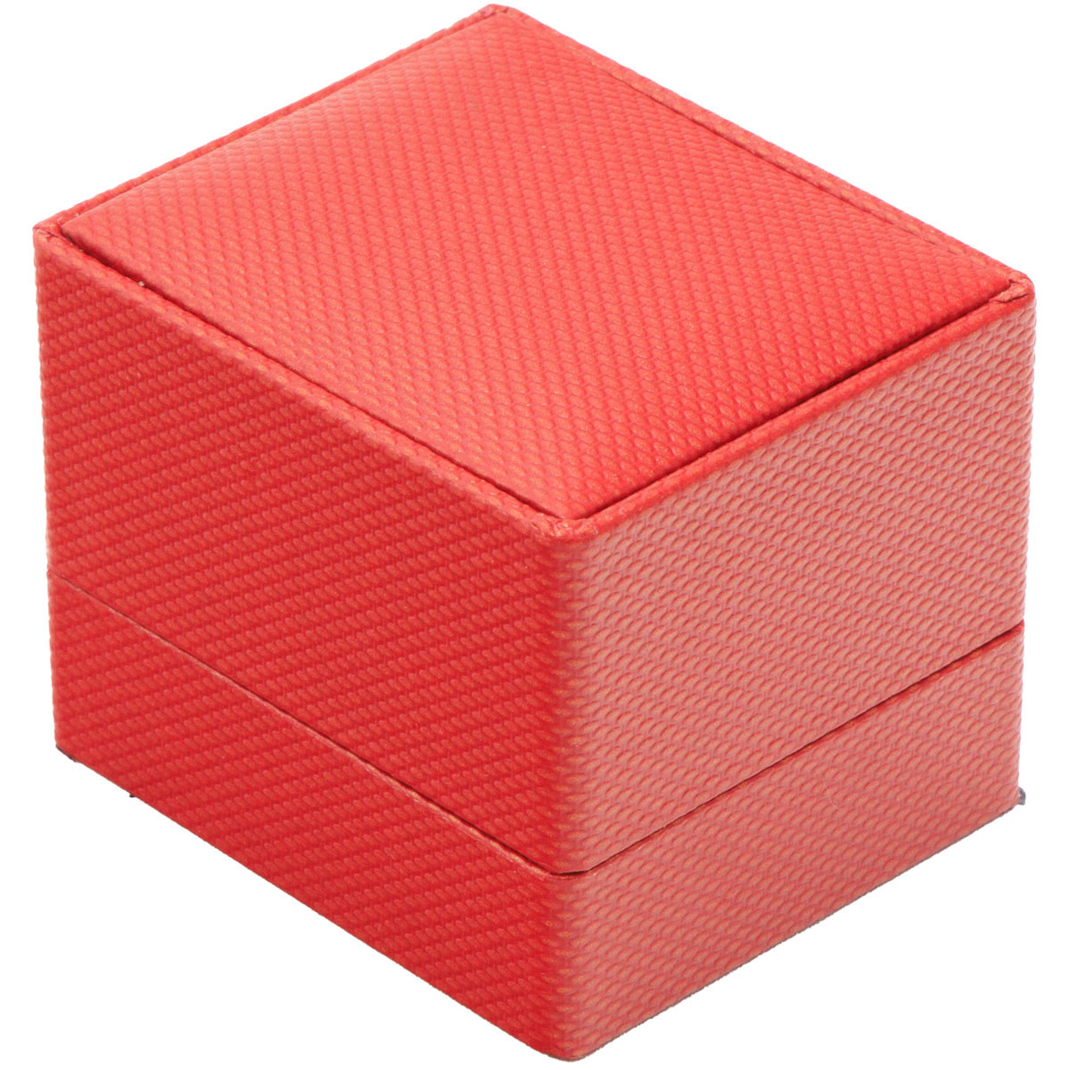Red Ring Jewelry Box with Ribbon Packer – Elegant Single Ring Gift