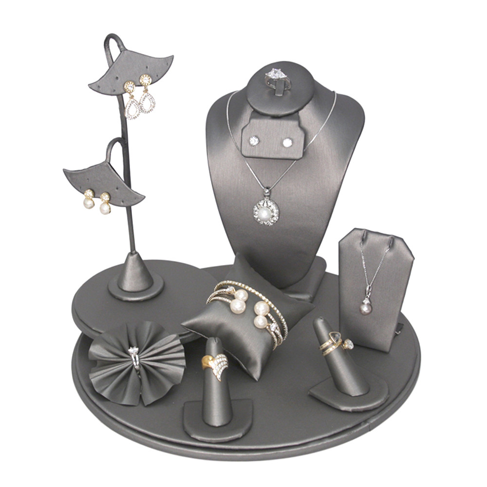 Showcase Display Set in Steel Grey with 9 Pieces, 10.8"x 10.5"Height ...
