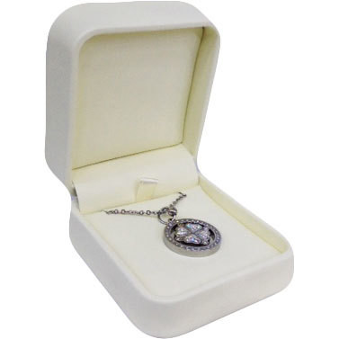 Check out These Plush Cream Faux Leather Jewelry Boxes