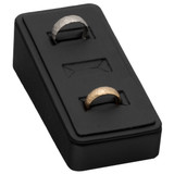 Ring Displays - Black Faux Leather Slotted