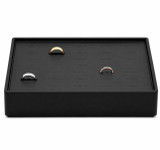 Black Jewelry Showcase Display Trays
