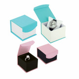 Teal Green or Pink Magnetic Flap Jewelry Boxes