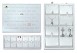 White Jewelry Trays for Showcase Display