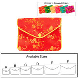 Assorted 6 Color Silky Pouch, (Choose from various color), price for 12 pieces