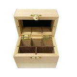 Wood Box with Compartments for Gold Testing Acid and Stone (T44-9210)