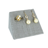 Ring/Earring/Pendant Combo Display,linen,3.75x2.5x2.4"H,(Choose from various Color)