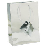 Tote Gift Bag , Metallic Silver, (Choose from various sizes),Price for 20 pieces