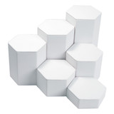 6-Pieces Hexagon Set, 6" Diag., 1 .25"~6.25"H, Choose from various Color