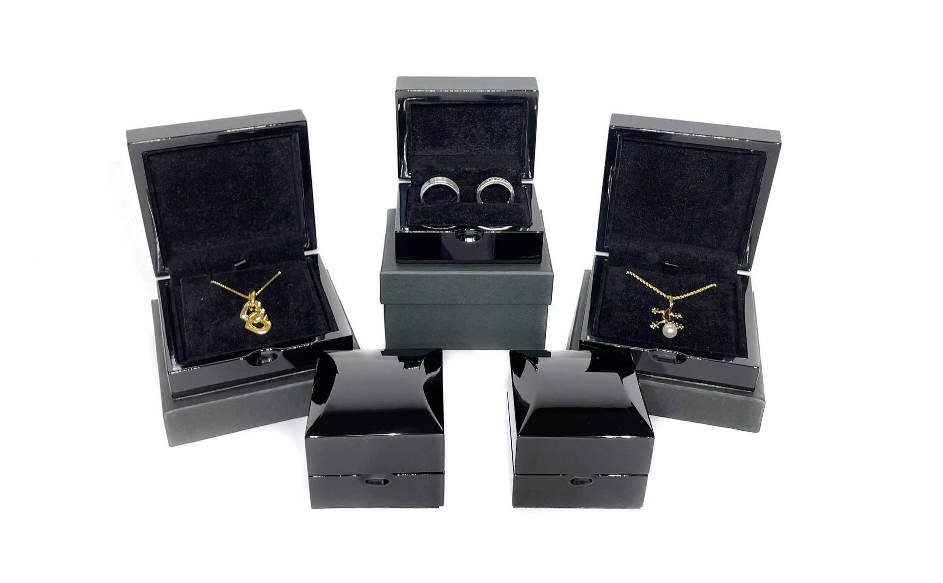 Bronze Stock Your Home Stacking Jewelry Trays S/4 with Lid Bronze Stock Your Home Stacking Jewelry Trays S/4 with Lid
