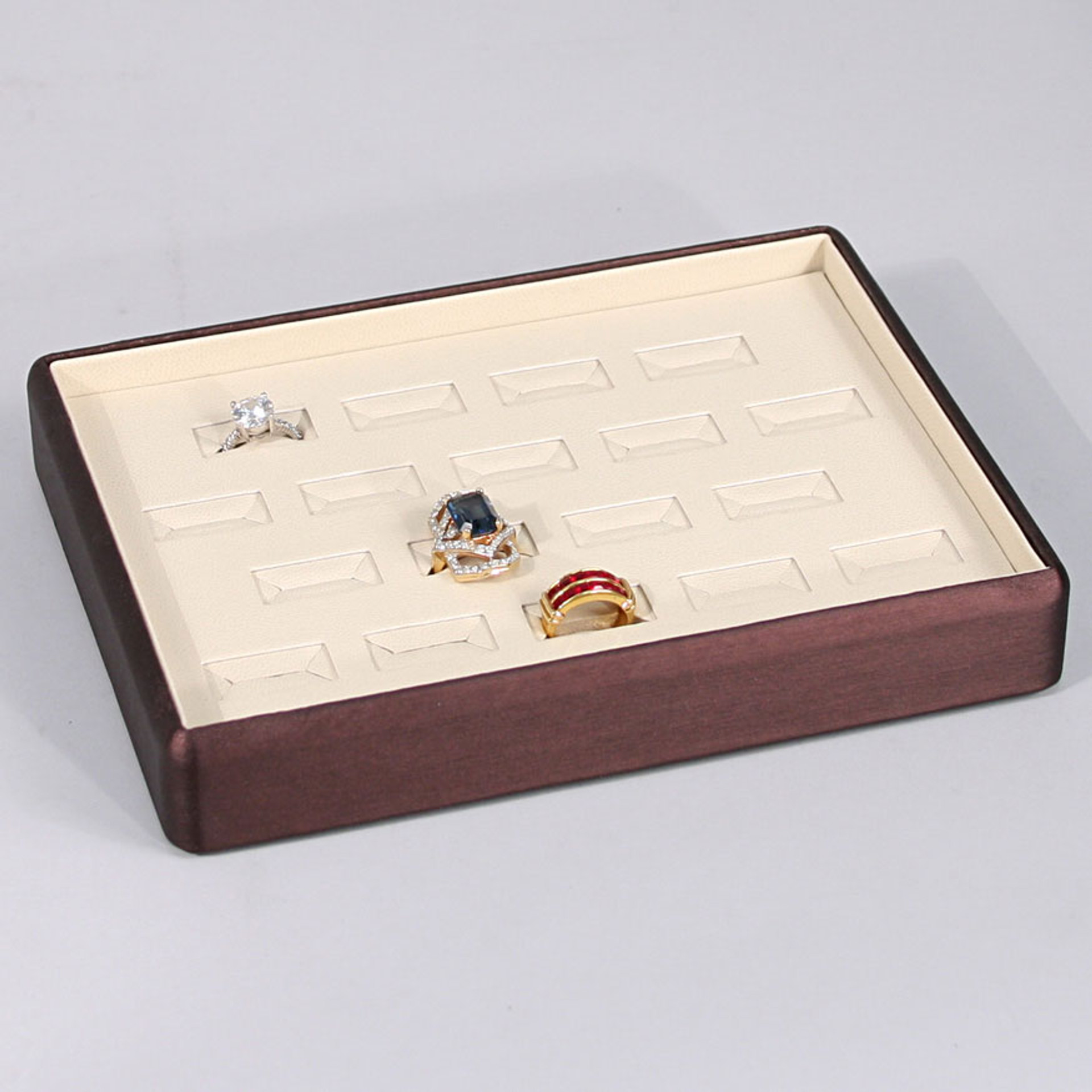 Jewelry Displays Stackable Display Trays for Showcase Ring Display