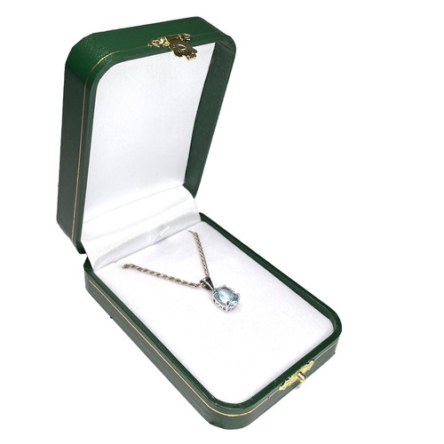 Antique Golden Latch Leatherette Pendant / Earring Box, 2.75" x 4" x 1.12"H (JT10P-GN) Antique Golden Latch Leatherette Pendant / Earring Box, 2.75" x 4" x 1.12"H (JT10P-GN)
