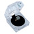Crystal clear ring box, 1 7/8" x 1 7/8" x 1 3/4"H