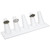5-Finger Ring Display in White Leatherette or Black Velvet - 8" x 2 1/8" x 2 1/2"H