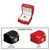 Ring Box in Flocked Velour with a Gold Clasp, Available in Red or Black ~ Sold 12 Pieces Per Pack, $3.00 per Piece