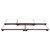 5-Pieces Base Set, White Faux Leather/ Rosewood Trim, 40 1/4" x 16" x 4 1/2"H